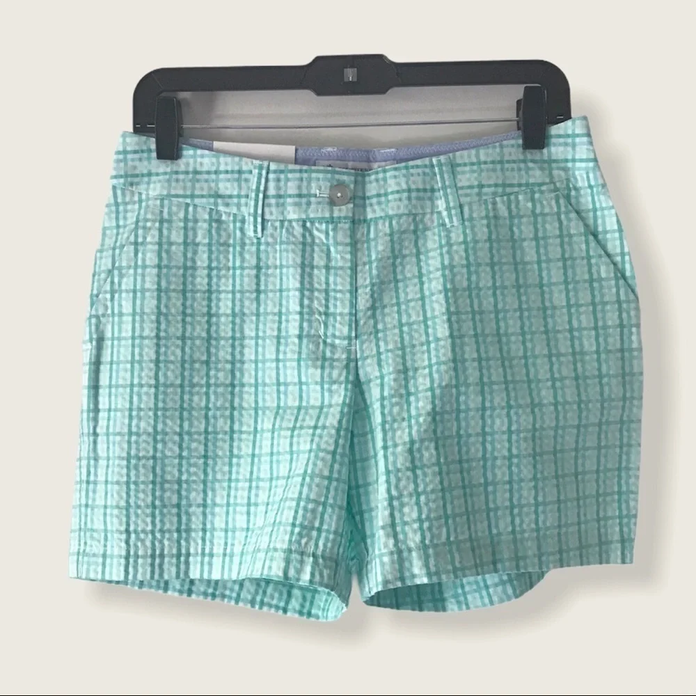 NWT Southern Tide Gingham Seersucker Leah Shorts. - Picture 3 of 9